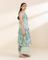 Unstitched Women's Green Lawn 3 Piece Suit